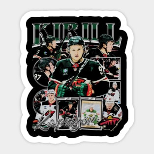 Kirill Kaprizov Vintage Bootleg Sticker